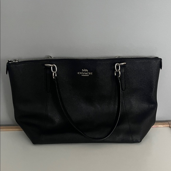 Coach Handbags - Coach Ava Black Leather Tote Bag